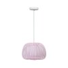Materiałowa lampa wisząca różowa AGORA Azzardo AZ6645 do pokoju dziecięcego